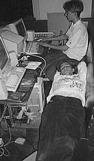 Eben kurz mal schlafen auf einer Computernacht