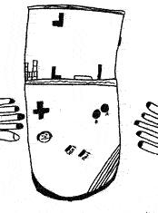 Gameboy von einem 10jährigen gemalt